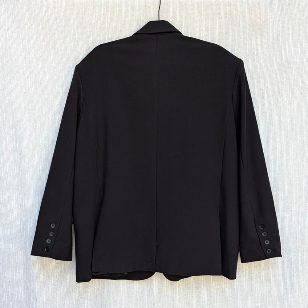 JLUXLABEL Core Standard Blazer Womens L Single-breasted Oversized Boyfriend - Picture 4 of 13